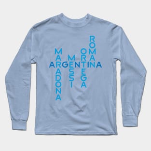 Argentina Maradona Messi Long Sleeve T-Shirt